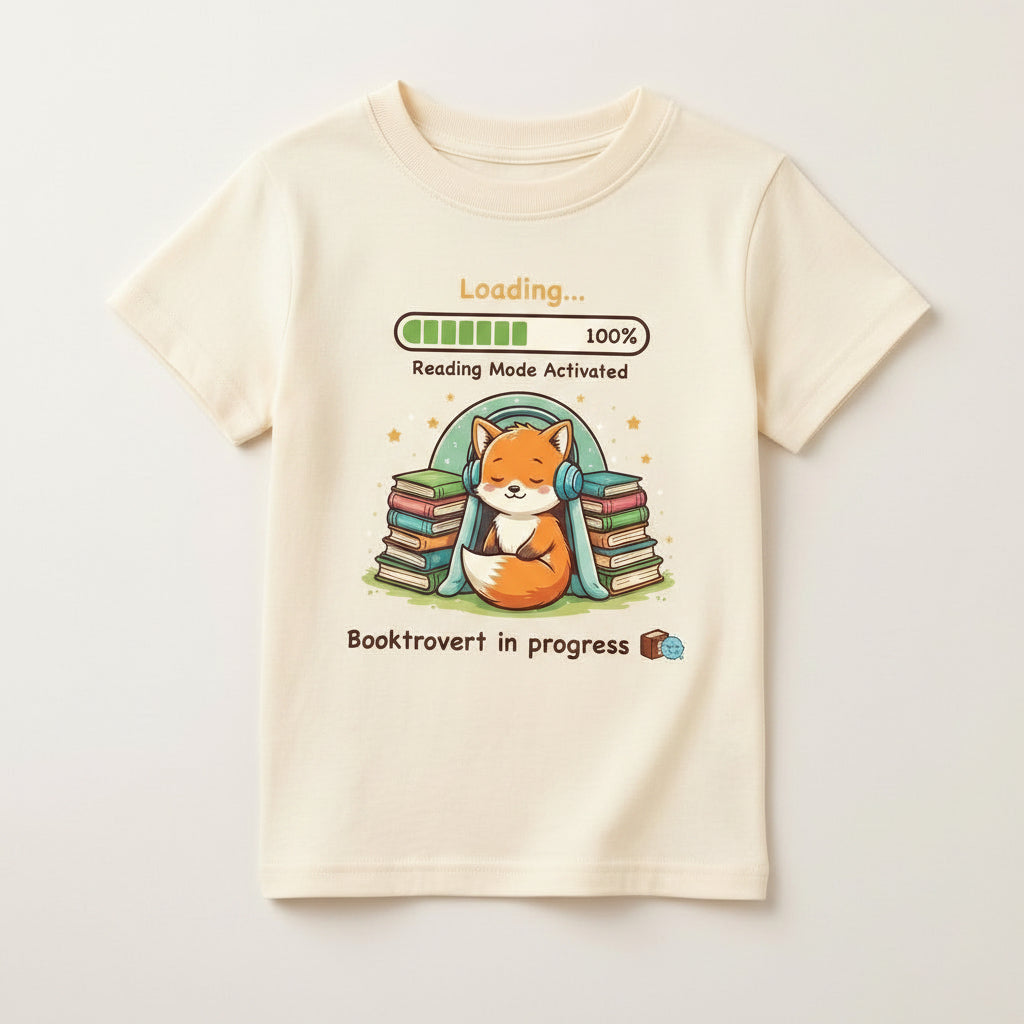 Booktrovert in Progress - Kids Graphic Tee