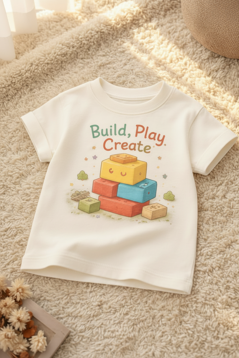 Build Play Create - Kids Graphic Tee