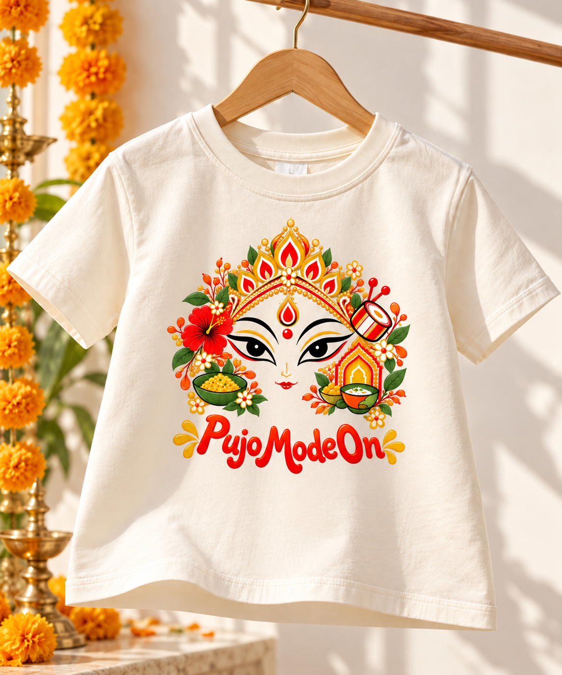 Pujo Mode On Graphic Tee