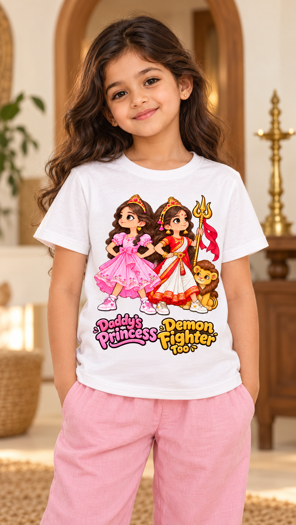 Princess and Demon Fighter Graphic Tee