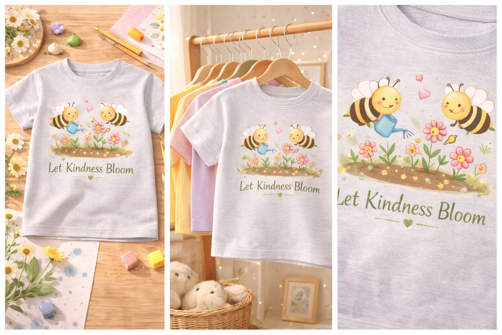 Let Kindness Bloom - Kids Graphic Tee