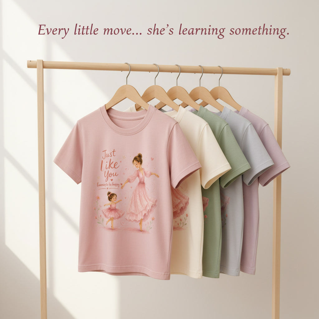 Mom and Girl Dance - Kids Tee