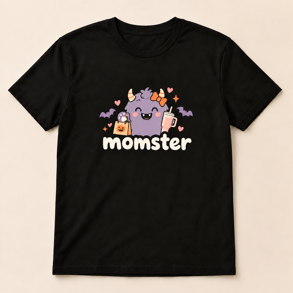Momster Halloween Graphic Tshirt