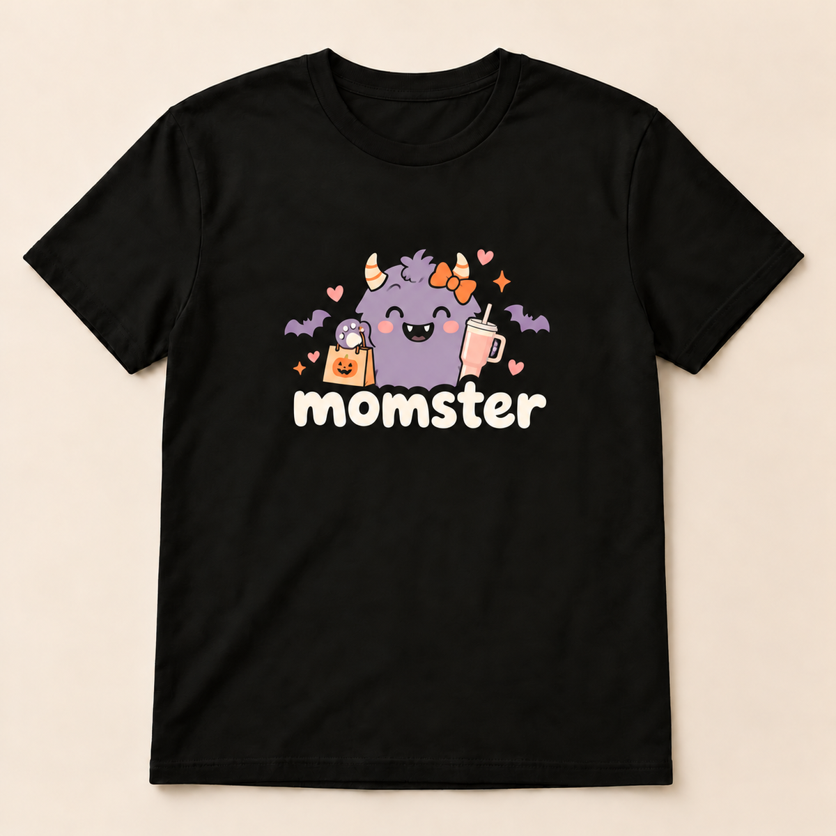Momster Halloween Graphic Tshirt