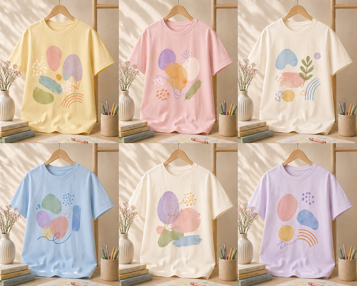 Colour Splash Abstract T-Shirt