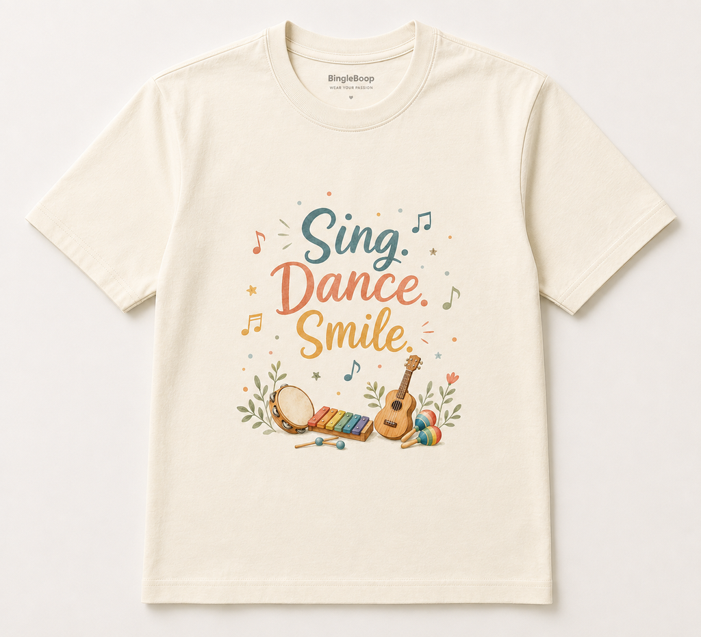 Sing Dance Smile Graphic Tee