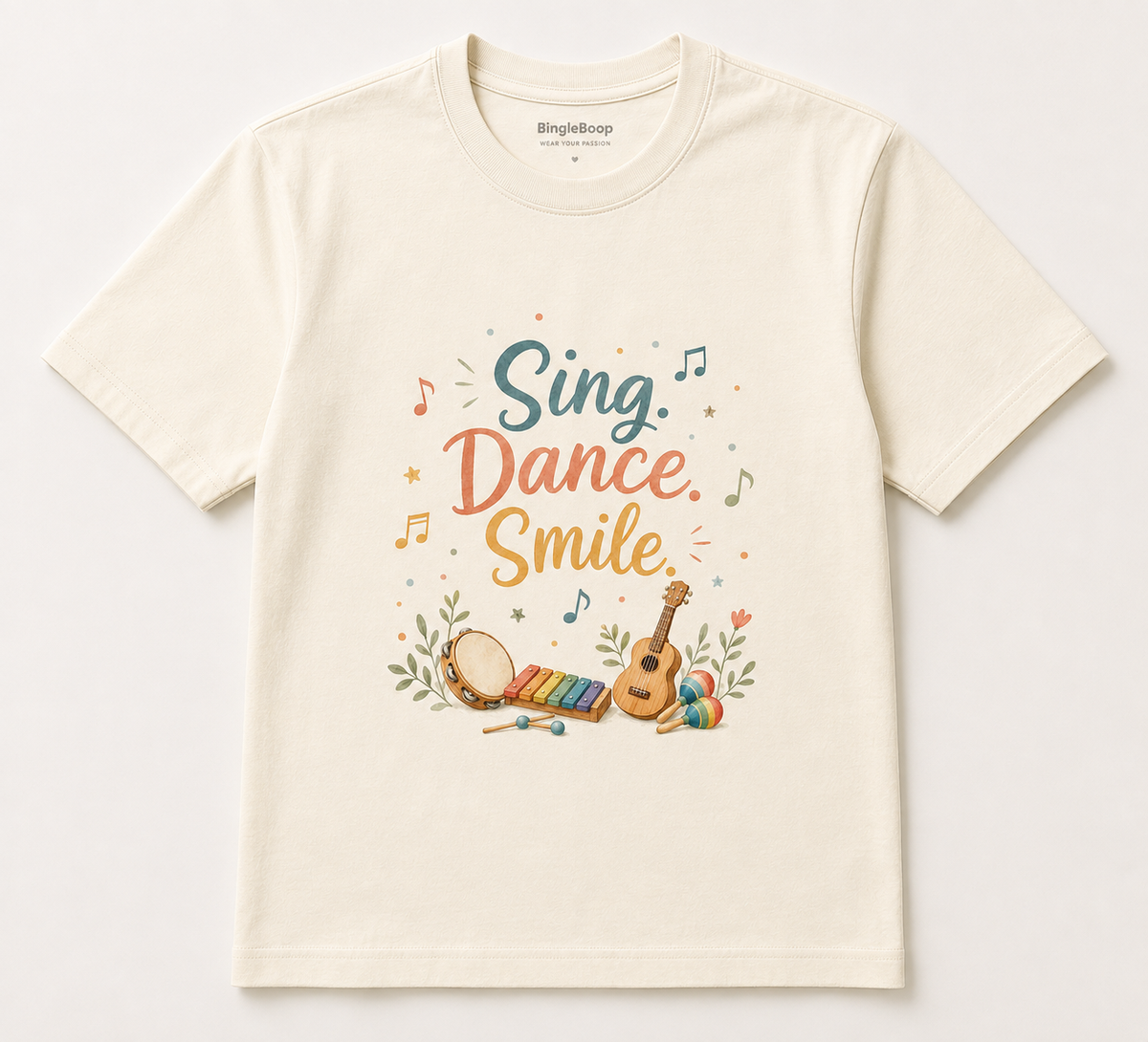Sing Dance Smile Graphic Tee