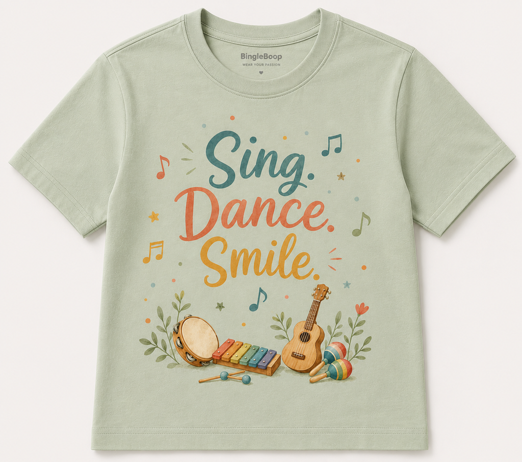 Sing Dance Smile Graphic Tee
