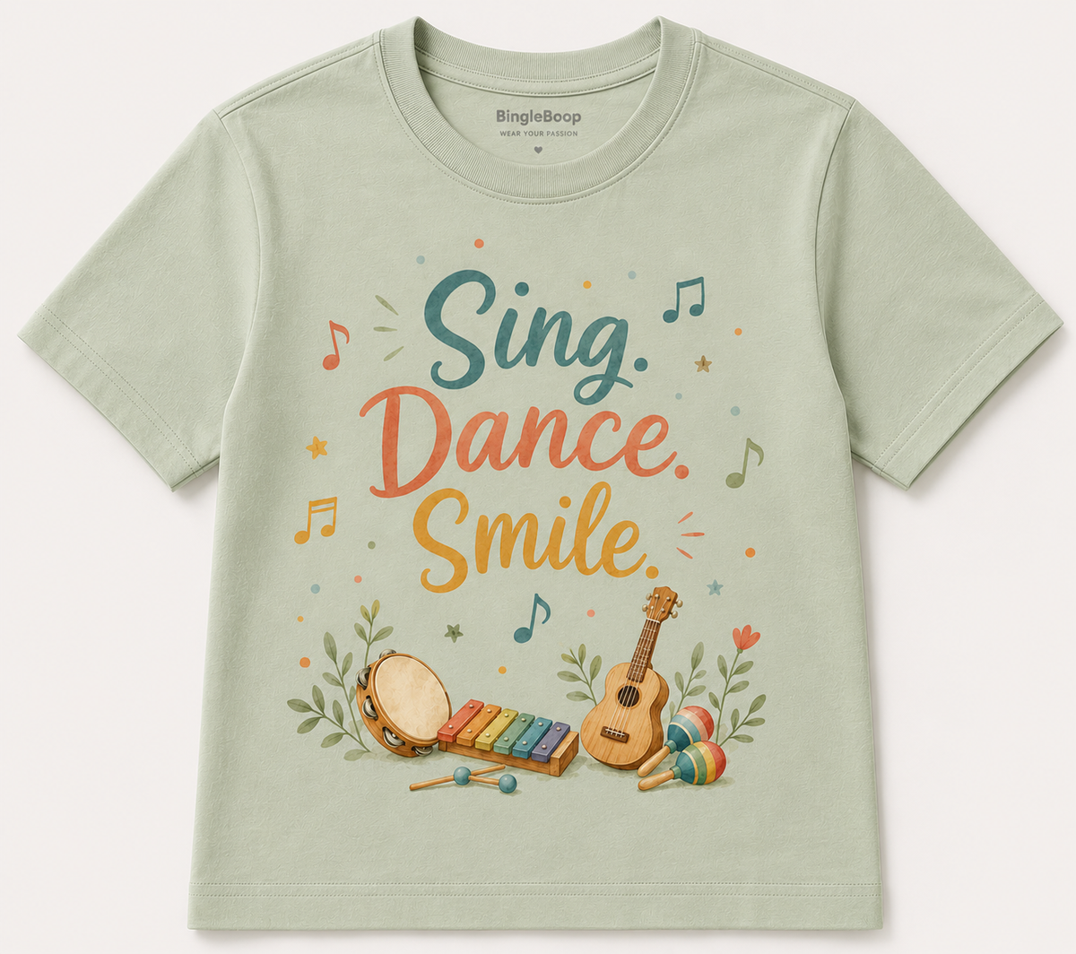 Sing Dance Smile Graphic Tee