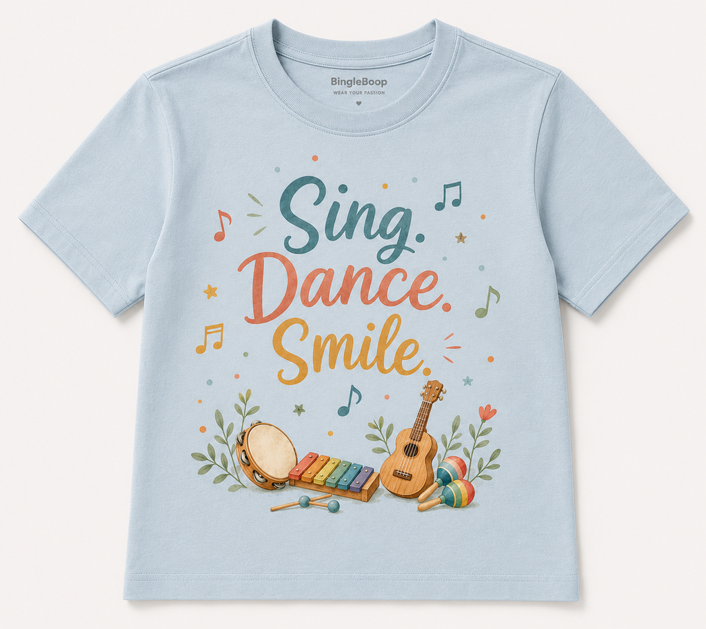 Sing Dance Smile Graphic Tee