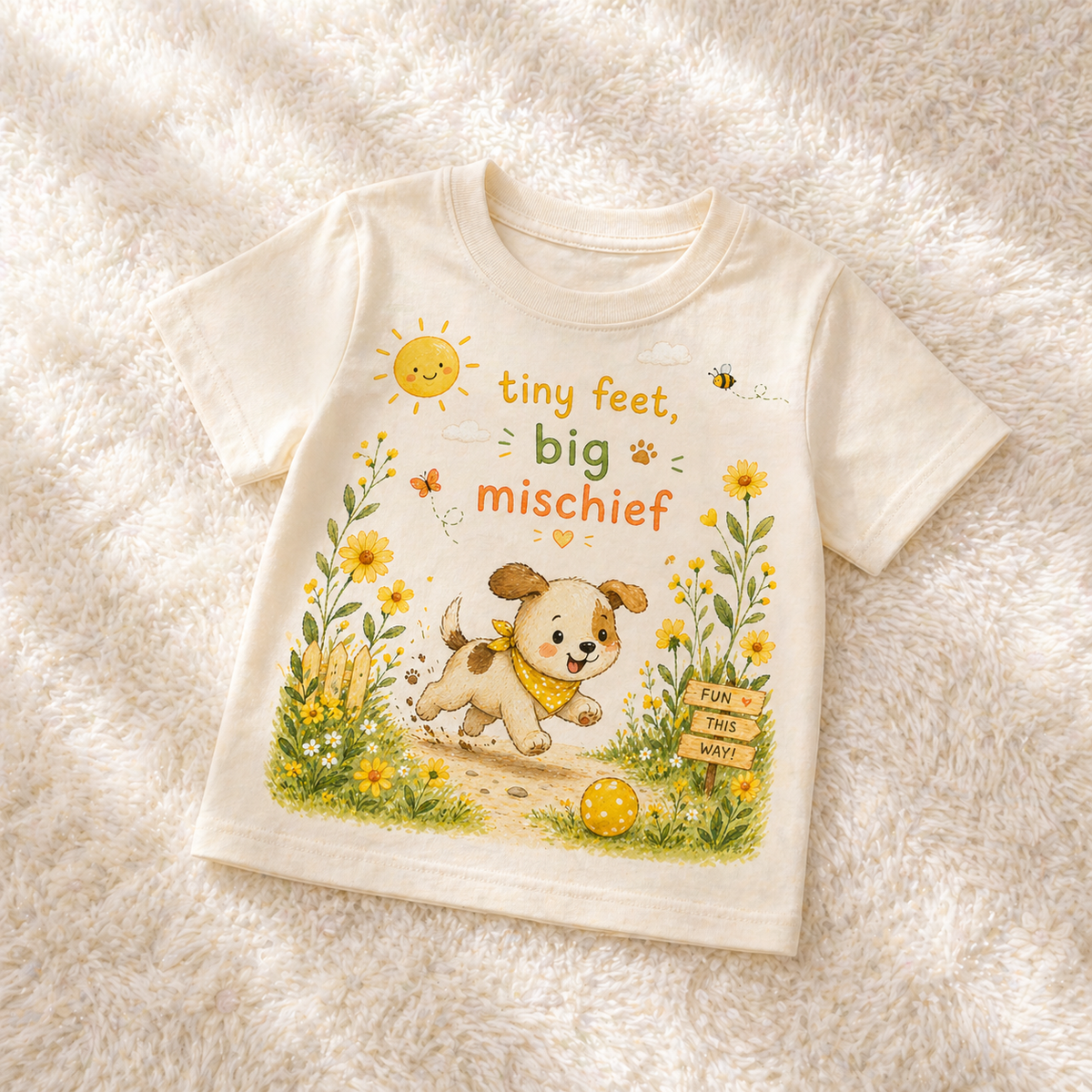 Tiny Feet Big Mischief T-Shirt