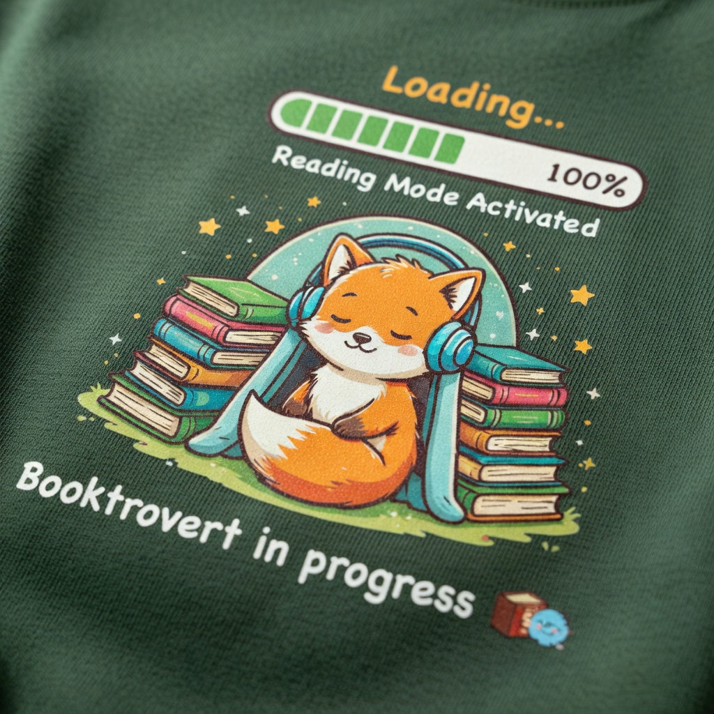 Booktrovert in Progress - Kids Graphic Tee