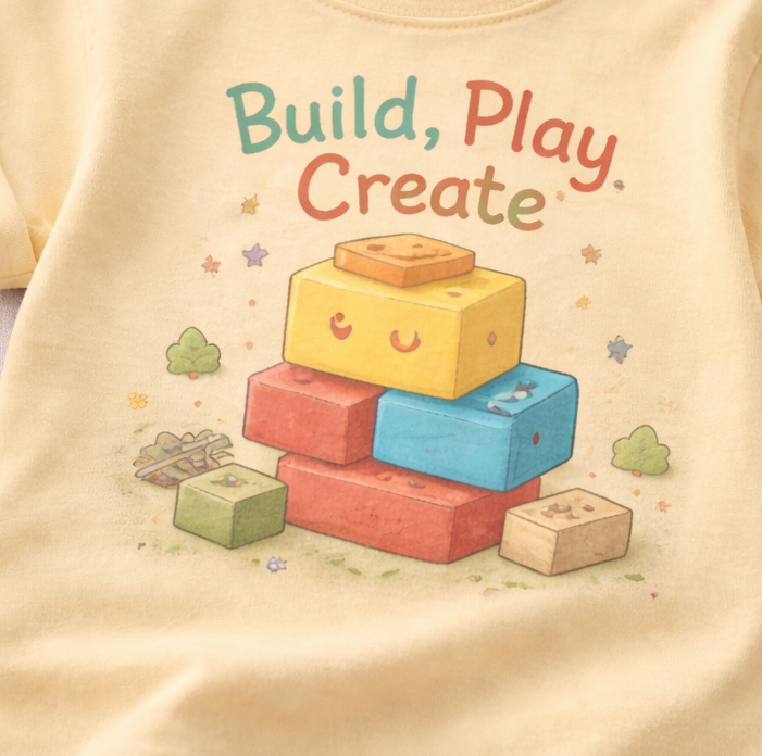 Build Play Create - Kids Graphic Tee