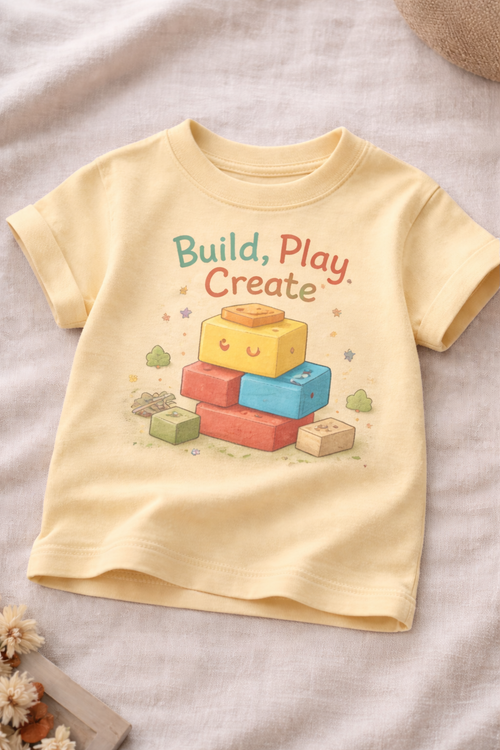 Build Play Create - Kids Graphic Tee