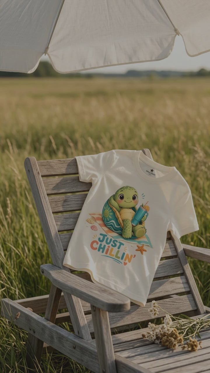 Just Chillin Turtle Graphic Tshirt