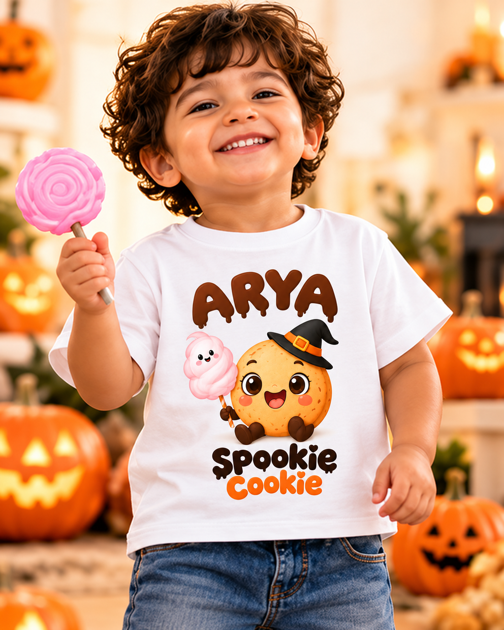 Customizable Spookie Cookie Graphic Tshirt