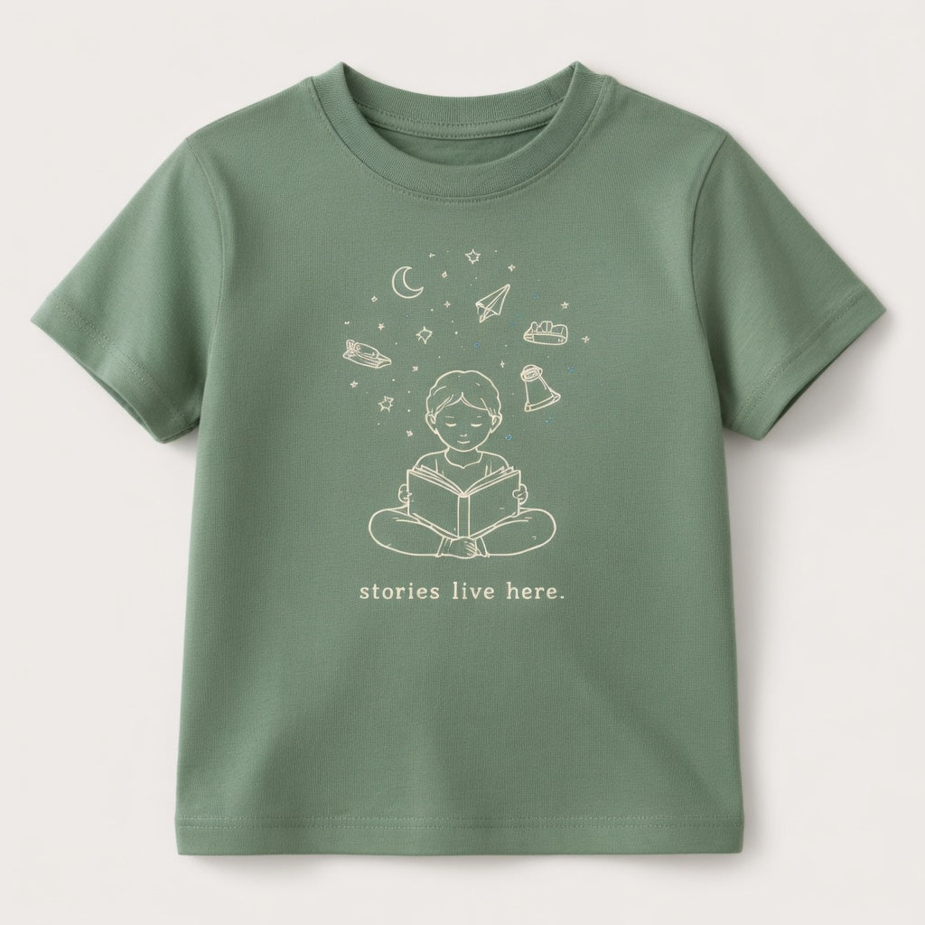 Stories live here- Graphic Tshirt