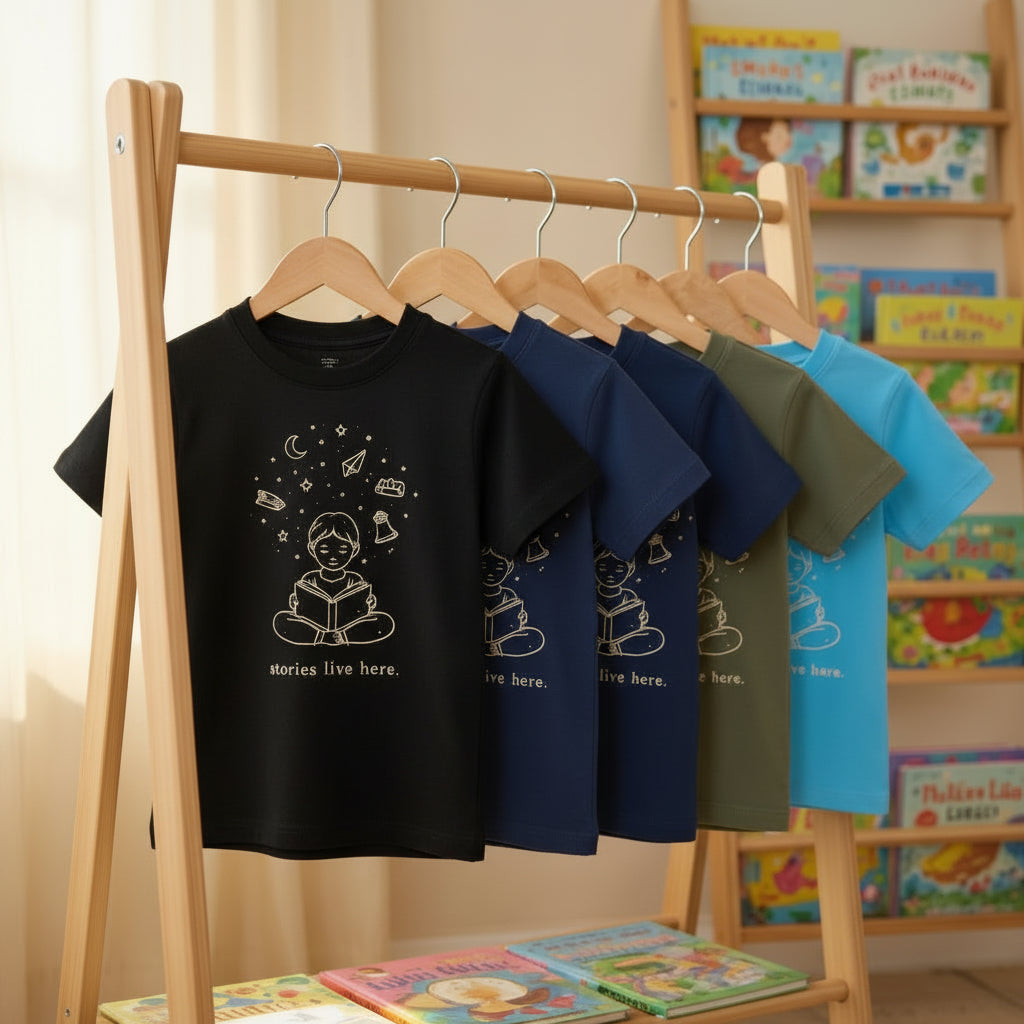 Stories live here- Graphic Tshirt
