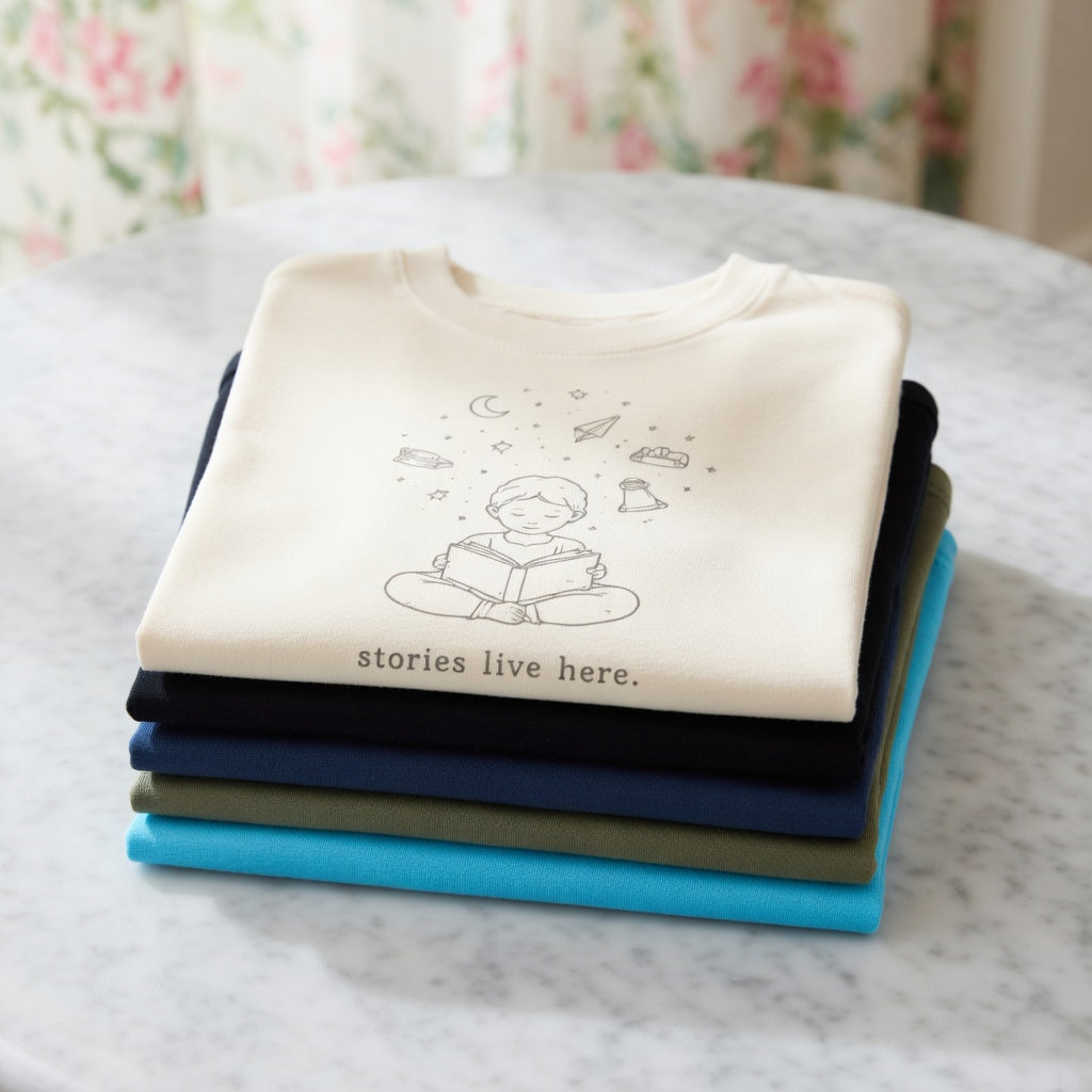 Stories live here- Graphic Tshirt